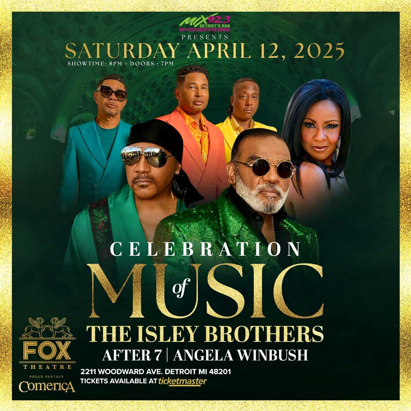 More Info for MIX 92.3 Presents Celebration of Music starring The Isley Brothers