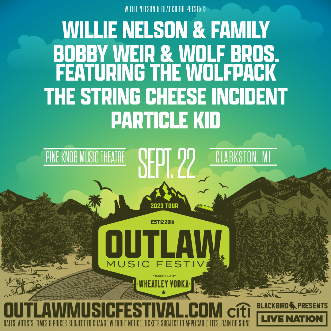 Willie Nelson’s Iconic Outlaw Music Festival Tour Heads To Pine Knob