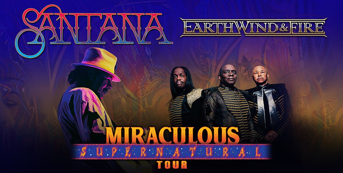 JUST ANNOUNCED CARLOS SANTANA AND EARTH, WIND & FIRE’S “THE MIRACULOUS