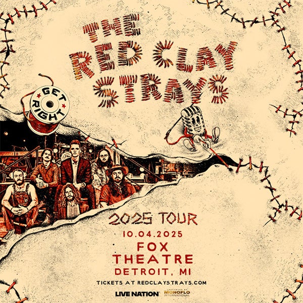 More Info for The Red Clay Strays Bring “Get Right 2025” U.S. Tour To The Fox Theatre October 4